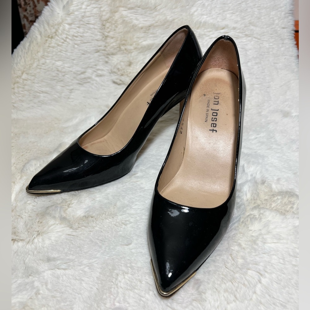 Jon Josef Black Pointed Toe Heels by